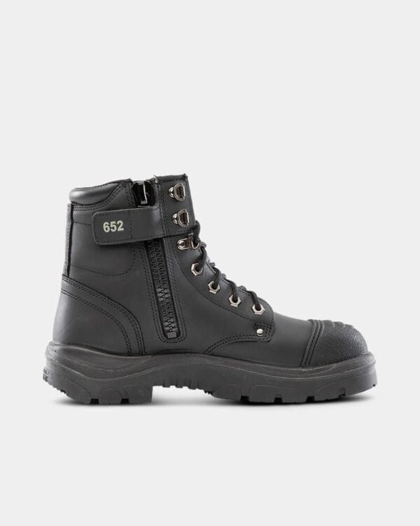 STEEL BLUE ARGYLE ZIP SCUFF CAP BOOT - Image 2