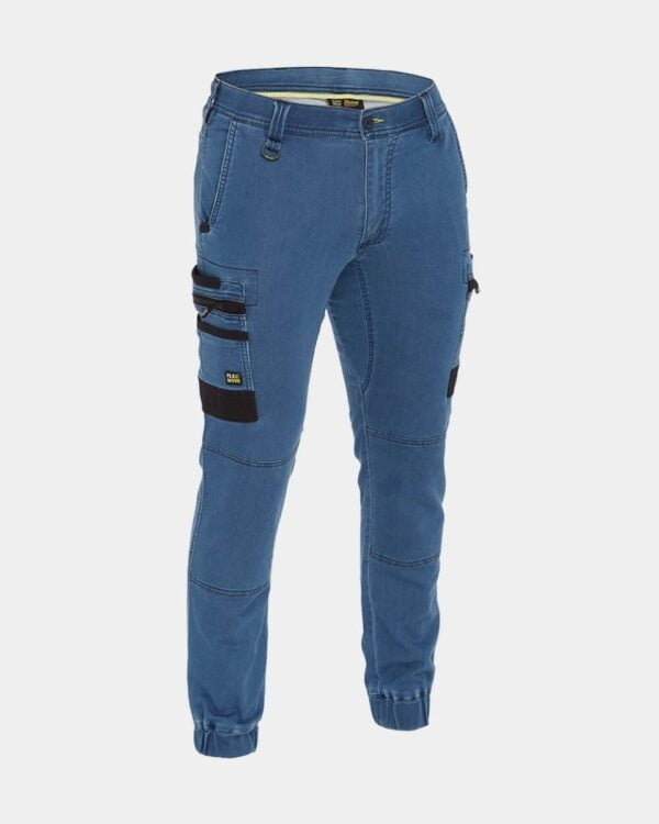 BISLEY FLEX & MOVE™ STRETCH DENIM CARGO CUFFED PANT
