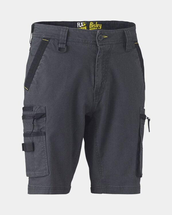 BISLEY FLEX & MOVE™ STRETCH UTILITY ZIP CARGO SHORT - Image 2