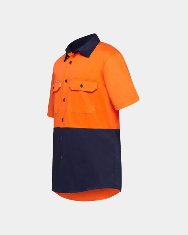 HARD YAKKA LIGHTWEIGHT HI VIS TWO TONE SHORT SLEEVE SHIRT - Image 2