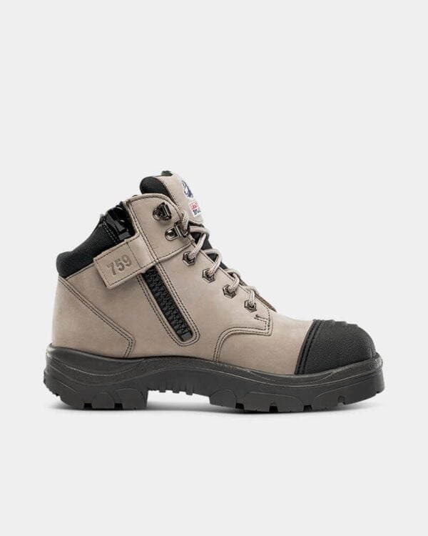 STEEL BLUE PARKES SCUFF ZIP SIDED SAFETY BOOT